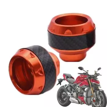 Защита от удара на колесо мотоцикла, рама передней вилки, защитные слайдеры мотоцикла, амортизирующие чашки, модифицированные аксессуары из алюминия оранжевый