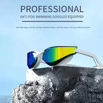 Защита от ультрафиолета, противотуманные очки для плавания, регулируемая переносица, очки для плавания, бассейн style 4