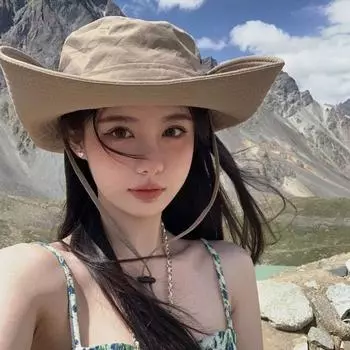 Защита от ультрафиолета, широкополая шляпа от солнца, водонепроницаемая, с завязками, мужская и женская шляпа для путешествий бежевый