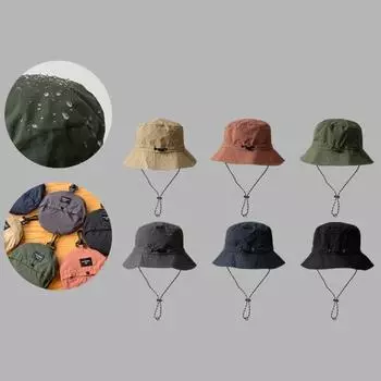 Защита от ультрафиолета складная шляпа-ведро водонепроницаемая уличная шляпа от солнца мини-кепка рыбака рыбалка чёрный