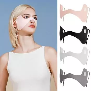 Защита от ультрафиолета, солнцезащитный крем для улицы, защита для лица, мягкая дышащая защита от ультрафиолета, увлажняющий уход за кожей, защита для лица светло-серый