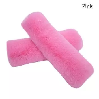 Защита плеча Чехол на ремень безопасности для автомобильного сиденья Плюшевая защита плеча Прочные аксессуары для автомобильного интерьера Дети розовый