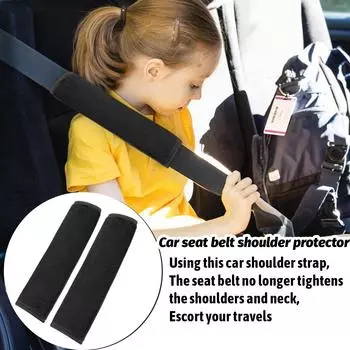 Защита плеча ремня безопасности автомобиля Замшевая защитная накладка на ремень безопасности Защита плеча Толстая защита от сдавливания Накладка на ремень безопасности One Size