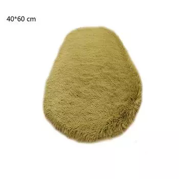 Защита пола из шерсти Нескользящий ковер с длинным ворсом Мягкие ковры Искусственный мех Овчина Коврики для спальни зелёный