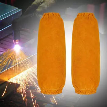 Защита рук для сварщиков, мягкая, износостойкая, легкая искусственная воловья кожа жёлтый