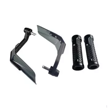 Защита рук, защитный чехол для руля, прочный, простой в установке, аксессуары для ручки газа чёрный