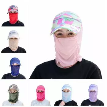 Защита шеи, солнцезащитная шляпа, съемная широкополая шляпа, защитная маска для лица, кепка для защиты шеи от солнца, пляжная синий