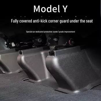 Защита сиденья Tesla Model Y: Полное покрытие, передняя и задняя защита от ударов 7-piece set чёрный