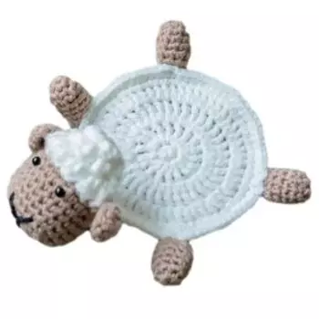 Защита стола Подставки крючком в виде уток Нескользящие Плетеные Подкладки для водных стаканов Столешницы White Sheep