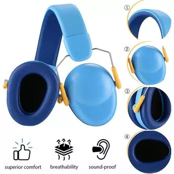 Защита ушей для детей Наушники для защиты от шума для детей Защитные наушники для детей Регулируемая безопасность