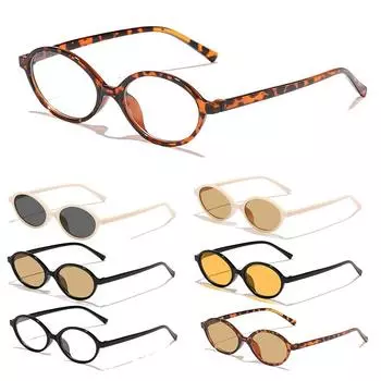 Защита UV400 Маленькие круглые солнцезащитные очки Пластиковые оттенки Модные очки для мужчин и женщин 3