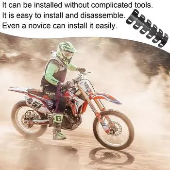 Защита выхлопной трубы мотоцикла Гибкая выхлопная труба мотоцикла Противоожоговый листовой металл Теплозащитный экран двигателя мотоцикла Тепло от выхлопных газов чёрный