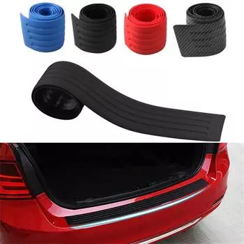 Защита заднего бампера автомобиля, устойчивая к царапинам и истиранию 35-дюймовая универсальная нескользящая черная резиновая защита порога багажника One Size чёрный