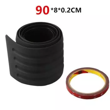 Защита заднего бампера автомобиля, устойчивая к царапинам и истиранию 35-дюймовая универсальная нескользящая черная резиновая защита порога багажника One Size чёрный