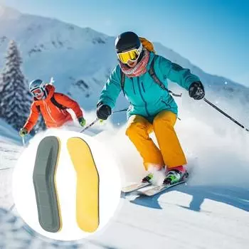 Защита запястья Защитное снаряжение Лыжный наручный фиксатор под перчатку Щиток для лыж Защита рук для сноубординга Катание на лыжах Скейтбординг Катание на коньках жёлтый/серый