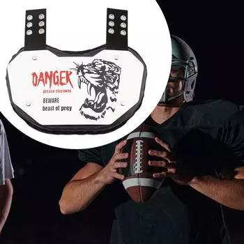 Защитная футбольная задняя накладка, задняя защита, ударопрочная, с набивкой, накладки для регбийной экипировки