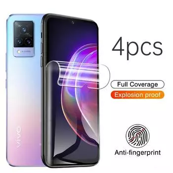 Защитная гидрогелевая пленка для Vivo V21e 4G 5G 6,44 V21s V21 V2061 V2066 V2108 V2050 V2055 Защитная пленка для экрана For Vivo V21 чистый