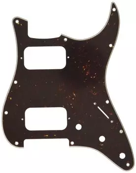 Защитная грифовая планка Fender Pickguard, HH Stratocaster, крепление на 11 отверстий, черепаховый панцирь, 4 слоя