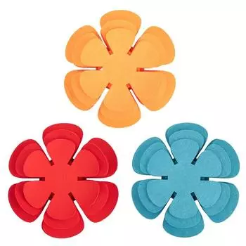 Защитная кастрюля сковорода многоразовая посуда инструмент моющийся войлок озеро синий