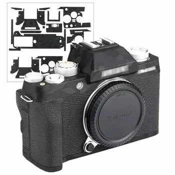 Защитная кожаная пленка для камеры, совместимая с камерой Fujifilm XT200, материал 3M, черный камуфляж X-T200
