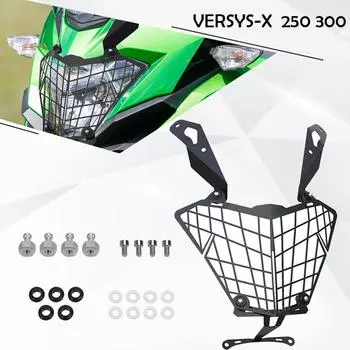 Защитная крышка для фар мотоцикла KAWASAKI VERSYS-X 250 300 VERSYS X250 X300 2017-2023 2022 чёрный
