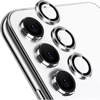 Защитная крышка для объектива камеры из закаленного стекла для Samsung Galaxy A55 A25 A35 A15 A14 A24 A34 A54 S24 Ultra, аксессуары для телефонов For Samsung A15 серебряный