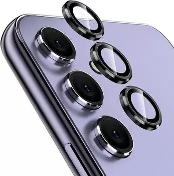 Защитная крышка для объектива камеры из закаленного стекла для Samsung Galaxy A55 A35 A15 A54 5G A14 A34 A24 S23 Plus S22 Ultra Z Fold 5 4, аксессуары для телефонов For Samsung S22 Ultra серебряный