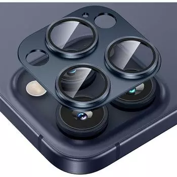 Защитная крышка из закаленного стекла и металла для объектива камеры iPhone 16, 15, Pro, Max, 14, Plus, 13, Mini, 15Pro, 15Plus, 14Pro, 14Plus, 13Pro, аксессуары для защитных телефонов For iPhone 15 чёрный