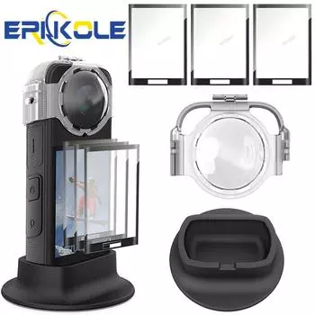 Защитная крышка для объектива от запотевания для Insta360 X4, защитная пленка для экрана, фиксированная настольная подставка для Insta360 X4, аксессуары для крепления камеры
