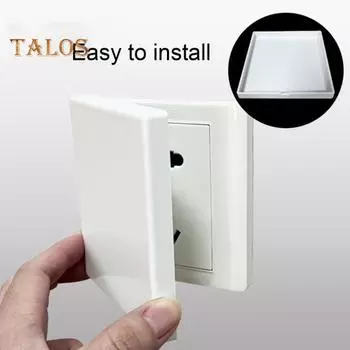 Защитная крышка для розетки, ультратонкая, защищенная от детей, защитная панель для розетки, декоративная защитная панель для розетки на стене дома или офиса белый