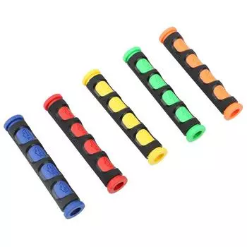 Защитная крышка для рукоятки мотоцикла, чехол для рычага тормоза и сцепления мотоцикла, мягкие ручные ручки для руля, 2 шт., противоскользящие жёлтый