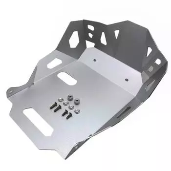 Защитная крышка для шасси двигателя мотоцикла из алюминиевого сплава, защитный кожух для днища мотоцикла серебряный
