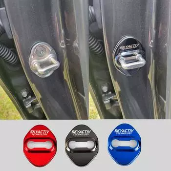 Защитная крышка дверного замка для Mazda 2 3 6 CX3 CX-5 CX5 CX 5 CX9 CX30 MX5 SKYACTIV логотип стайлинга автомобилей