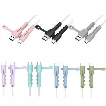 Защитная крышка кабеля зарядного устройства для экономии шнура Устройство для намотки кабеля зарядного устройства для Samsung/Huawei/Xiaomi