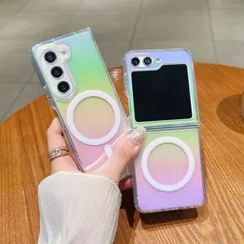 Защитная крышка Laser Rainbow для Samsung Z Flip 6 5 4 3/Galaxy Z Fold 6 5 4 3 For Z Flip 4