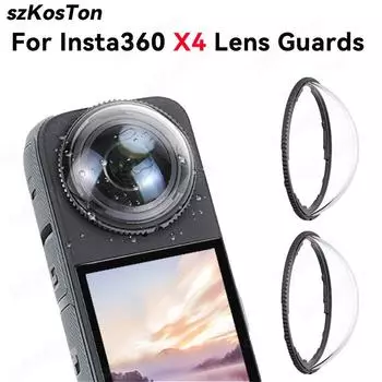 Защитная крышка объектива для Insta360 X4 Оптическая пластиковая/стеклянная защитная крышка объектива Защитная крышка объектива для Insta 360 X4 Аксессуары для камеры