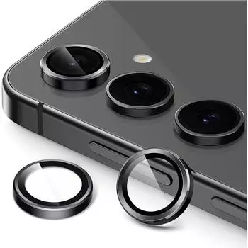 Защитная крышка объектива камеры для Samsung Galaxy S24 FE S23 Ultra Plus A55 5G Z Fold 6 Flip 5 4 A25 A15 A35 A54 A34 A24 A14 A13 A05 A05S Защитная пленка S24 чёрный