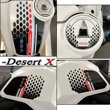 Защитная крышка топливного бака мотоцикла, 3D наклейка на крышку топливного бака для Ducati Desert X Desert x DESERT X 2022 2023 A