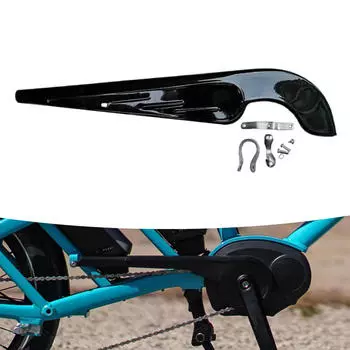 Защитная крышка велосипедной цепи, прочный металл для велосипеда, простота установки, защита цепи