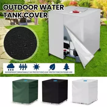 Защитная крышка, застежка-молния, водостойкий универсальный солнцезащитный козырек, устойчивый к ультрафиолетовому излучению, размер IBC Tote B чёрный