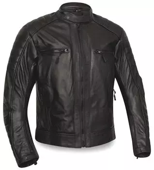 Защитная куртка Stroke Motorcyle из сверхмягкой кожи с вентиляцией и подкладкой M чёрный