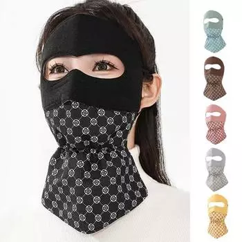 Защитная маска для лица с эластичными ушными ремешками, дышащая, ветрозащитная, для осени, зимы, теплая, для холодной погоды, полное покрытие пшеничный