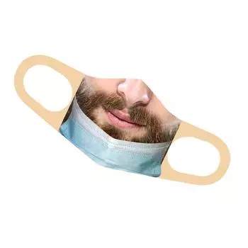 Защитная маска для рта из забавной моющейся ткани для вечеринок, эластичная защитная маска для лица с принтом для верховой езды