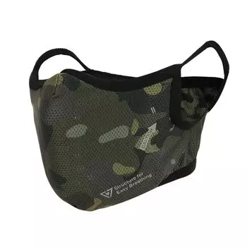 Защитная маска для выживания Breath Face Multicam Black с силиконовой внутренней подкладкой, спортивная маска [LayLax] [Easy Guard] [SM] [MCBK]