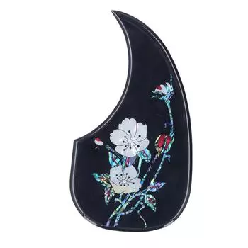 Защитная накладка для акустической гитары из ПВХ, устойчивая к царапинам, декоративная самоклеящаяся защитная пластина для гитары