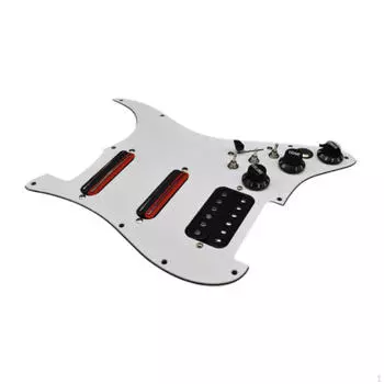 Защитная накладка для электрогитары со звукоснимателями SSH, сменная защитная накладка для струнных инструментов белый