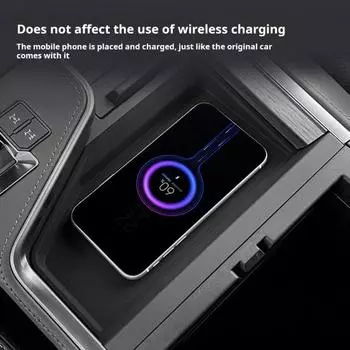 Защитная накладка для беспроводной зарядки для Lexus GX 550, силиконовый коврик для центральной консоли, противоскользящий, водонепроницаемый, легко моющийся, аксессуары для интерьера чёрный