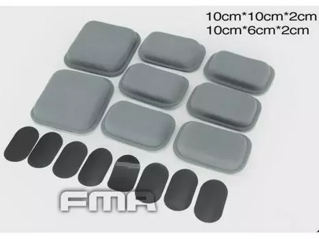 Защитная накладка для шлема FMA CP со съемной подкладкой и губкой для шлемов FAST MICH Mickey серый