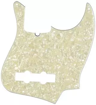 Защитная накладка Fender Pickguard на 10 отверстий для современной джазовой бас-гитары, белая, цвет MOTO