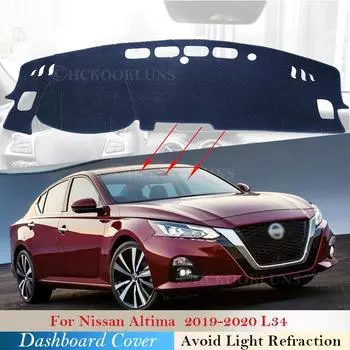 Защитная накладка крышки приборной панели для Altima 2019 2020 L34 Автомобильные аксессуары Приборная доска Солнцезащитный козырек Ковер с защитой от ультрафиолета